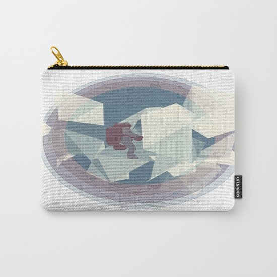 Astronaut and ice planet Carry-All Pouch
