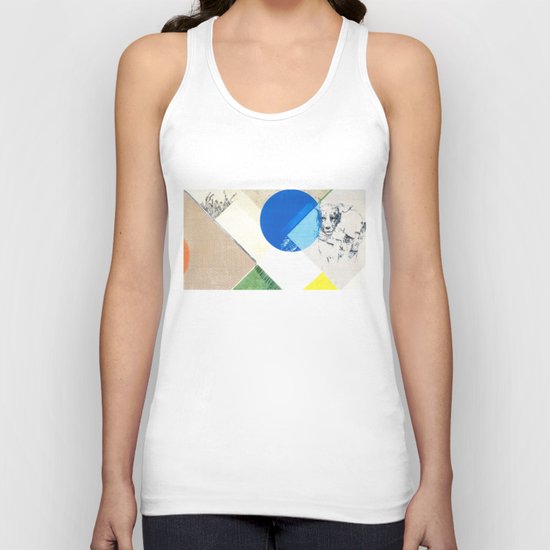 abstract dog sketch Unisex Tank Top