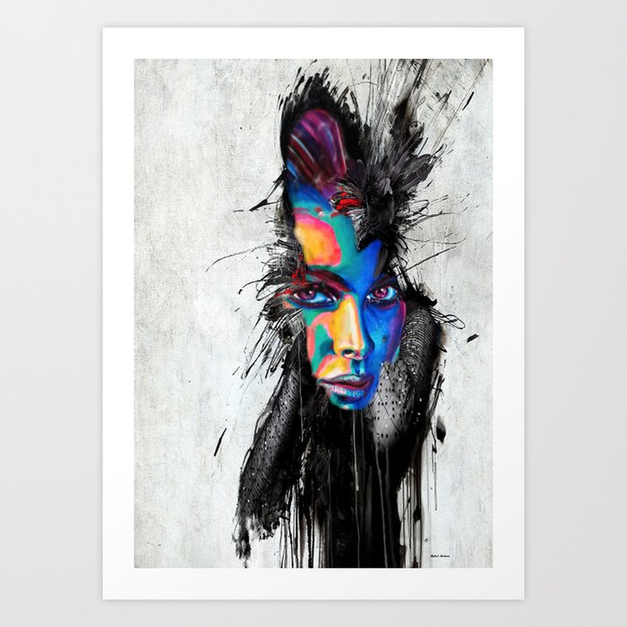 Facial Expression Art Print by Rafael Salazar | Society6