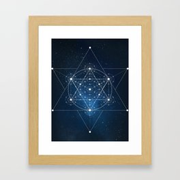 Sacred Geometry Galaxy Framed Art Print