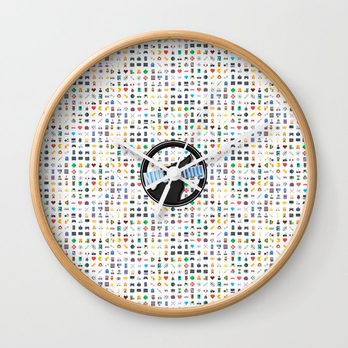 NUGaming Icon Print (Coloured) Wall Clock