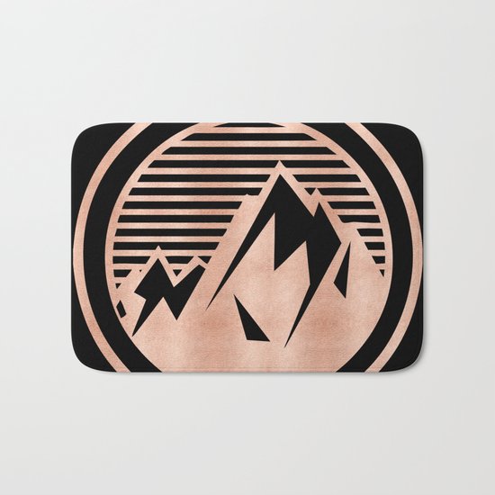THE MOUNTAIN Rose Gold Bath Mat