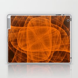 Eternal Rounded Cross in Orange Brown Laptop & iPad Skin