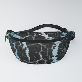 Cracked Space Lava - Sky Blue/White Fanny Pack