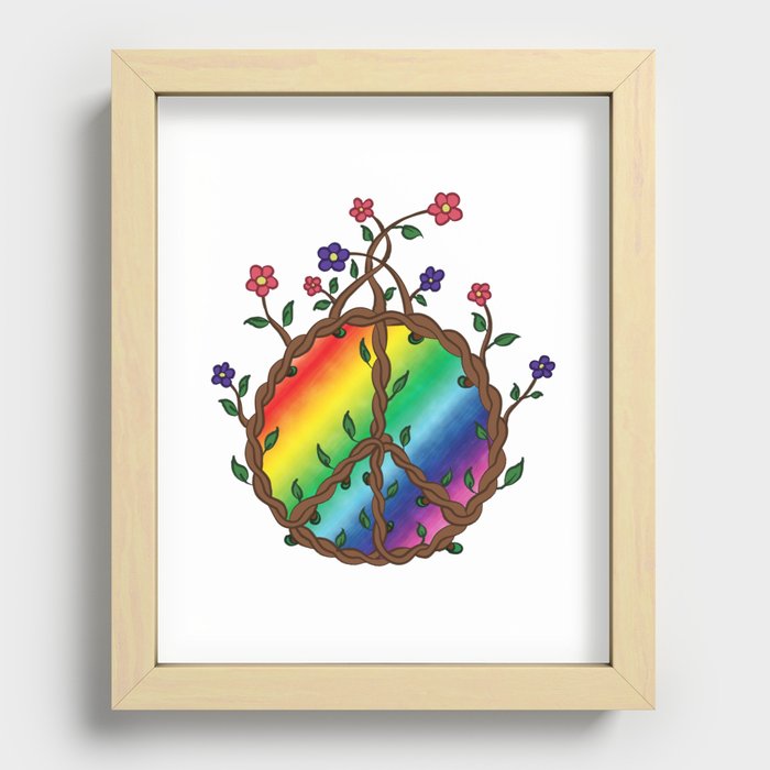 Growing Peace Recessed Framed Print
