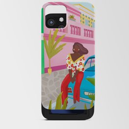 Tropical Girl iPhone Card Case
