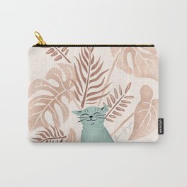 Tropical Happy Cat Carry-All Pouch
