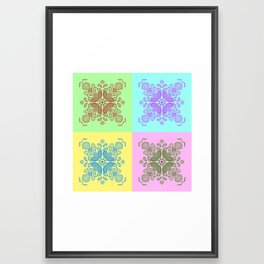 Inverted Tile Design (Full) Framed Art Print