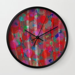 scarlet zebra Wall Clock
