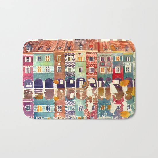 Evening in Poznań Bath Mat