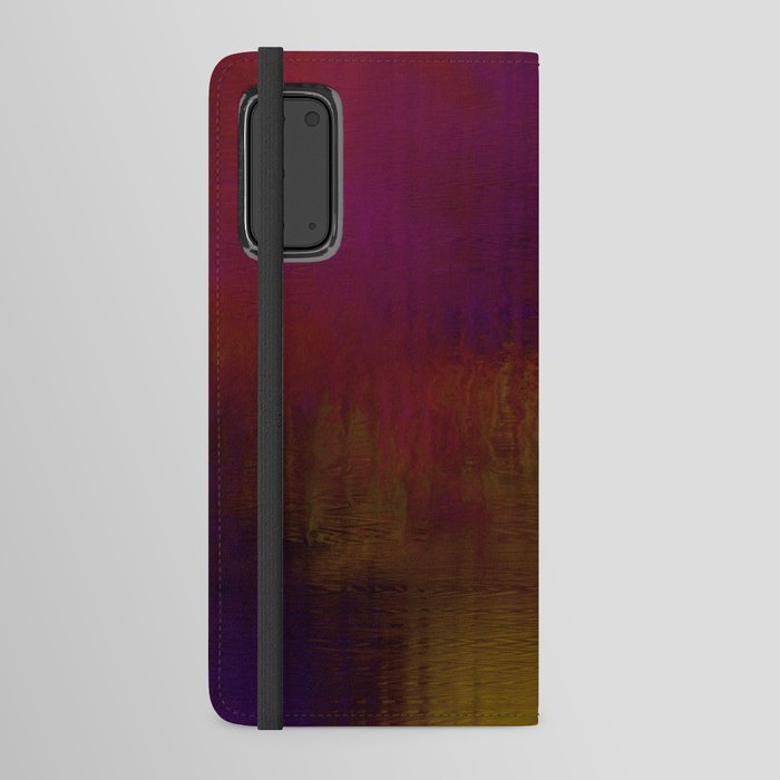 Rich distressed red purple Android Wallet Case