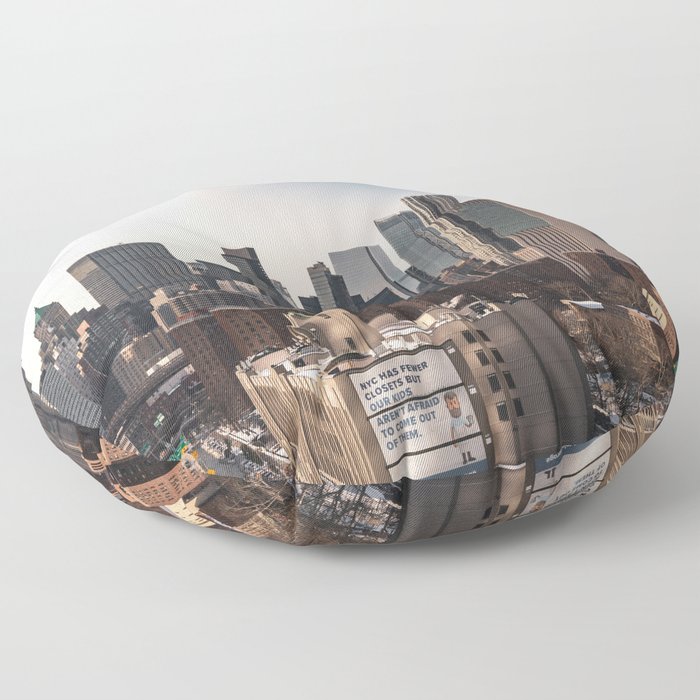 NYC Views | Travel Photography in New York City Floor Pillow