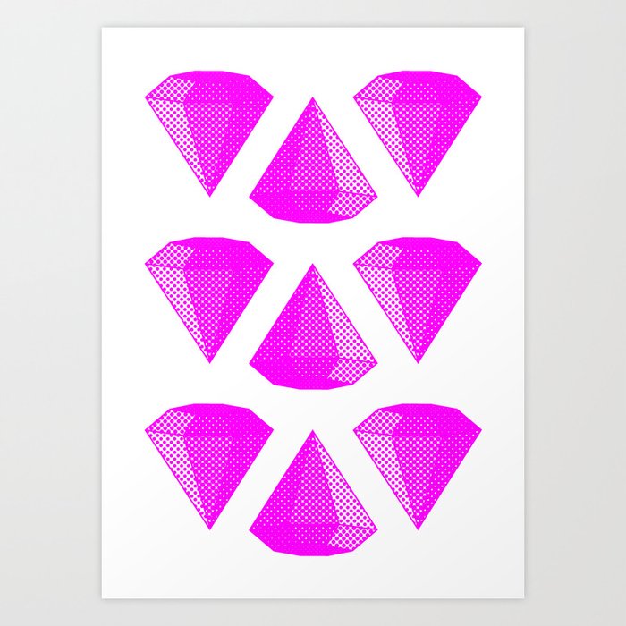 DIAMONDS Art Print