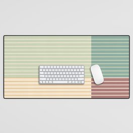 Color Block Line Abstract XIX Desk Mat