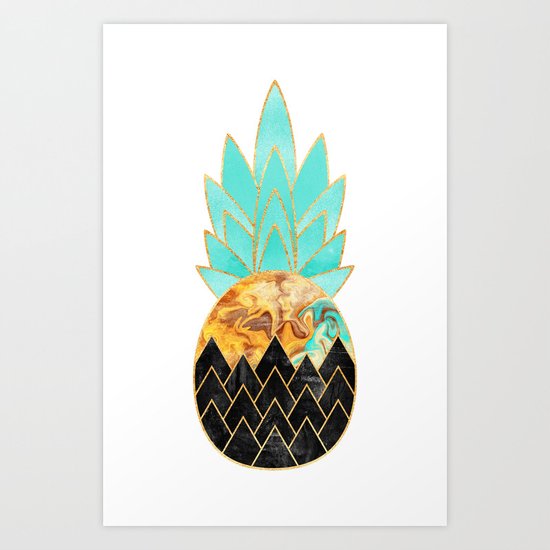 Precious Pineapple 3 Art Print
