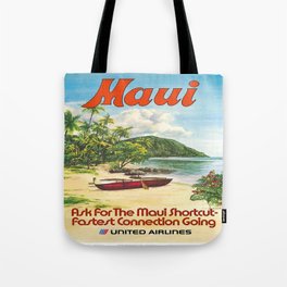 Vintage poster - Maui Tote Bag