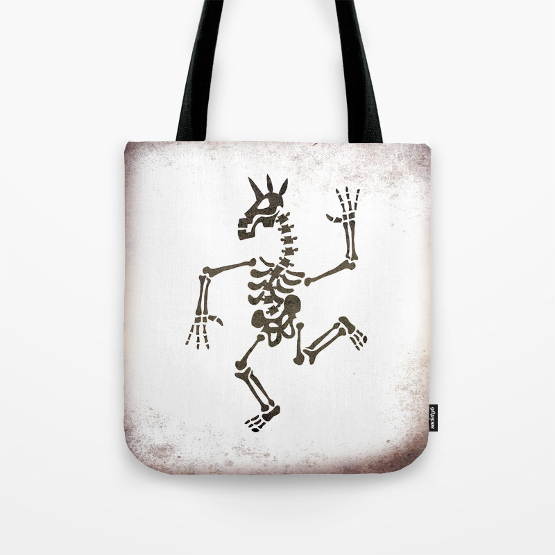 Skeleton Unicorn Dance 2 Tote Bag By Thatssounicorny Society6