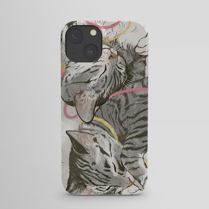 cats gold and rose iPhone Case