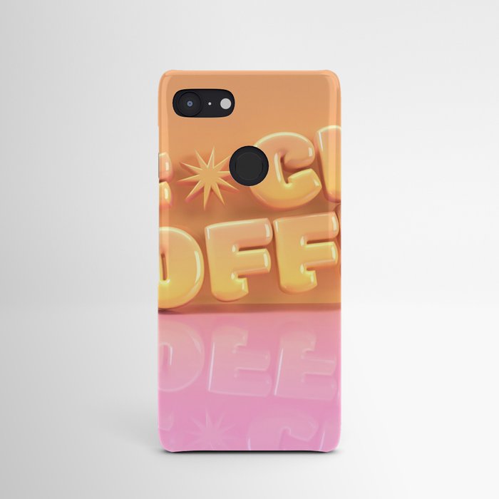 3d funny text Android Case