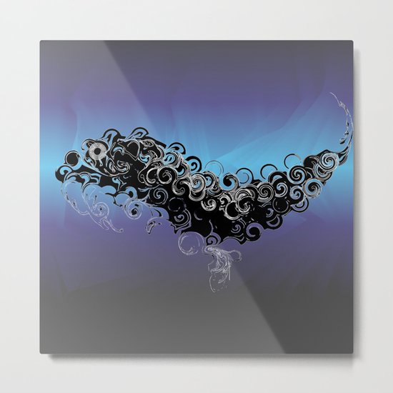 Cthulu's Flight Metal Print