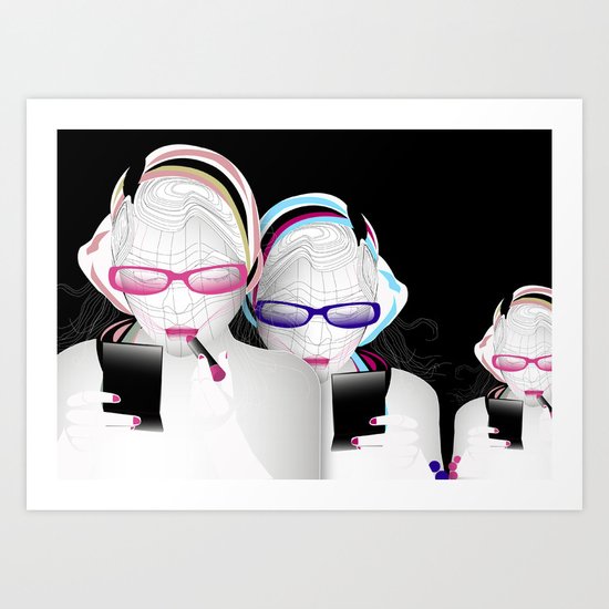 Girly Art Print