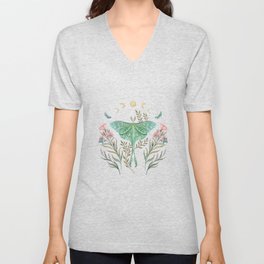 Luna and Forester - Oriental Vintage V Neck T Shirt