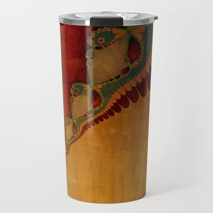 Southwestern Sunset 2 -copper ochre sienna olive gold Travel Mug