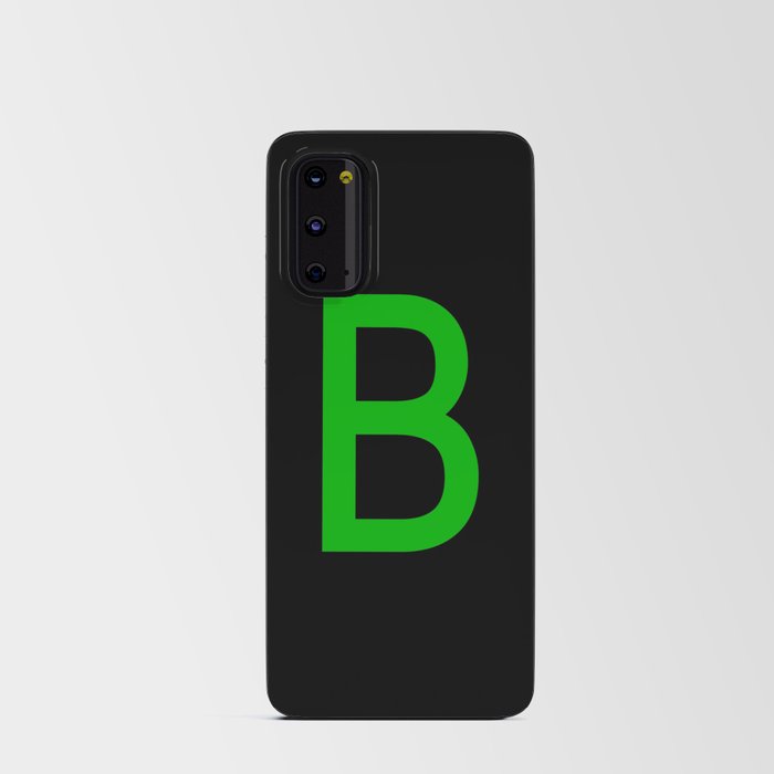 LETTER B (GREEN-BLACK) Android Card Case