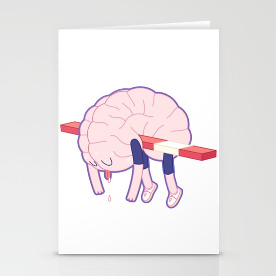 Tired Brain Stationery Cards