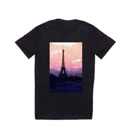 Paris Pastel Heart Bokeh T Shirt