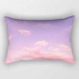 Pink Clouds Clear Sky Rectangular Pillow