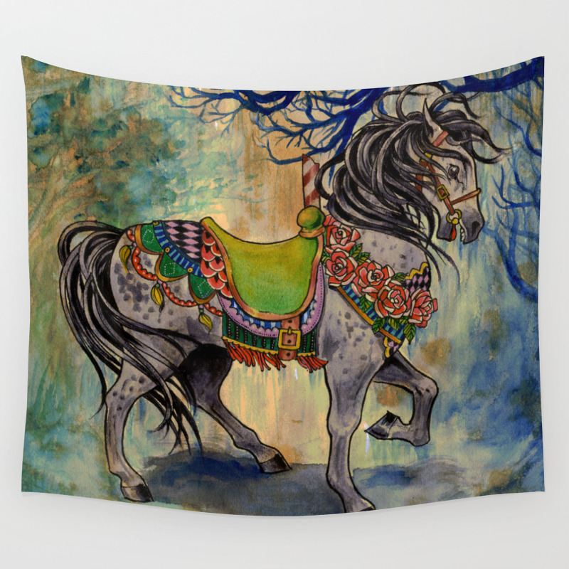 Victorian Gothic Carousel Horse In Forest Wall Tapestry By Cathyfitzgerald Society6 Imagine drawing a bag of groceries: society6