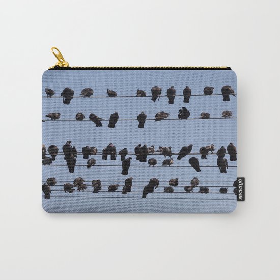 Black Birds Carry-All Pouch