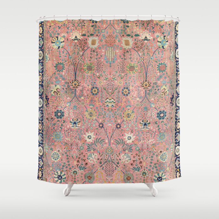 Rose Petag Tabriz Antique Persian Shower Curtain