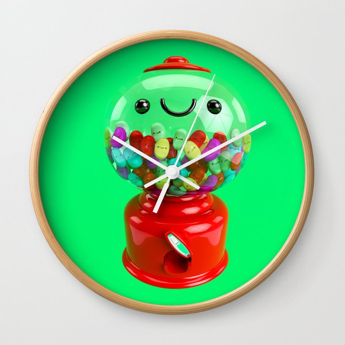 Jelly Bean`s Machine Wall Clock