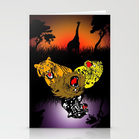 Big Cat Safari Stationery Cards