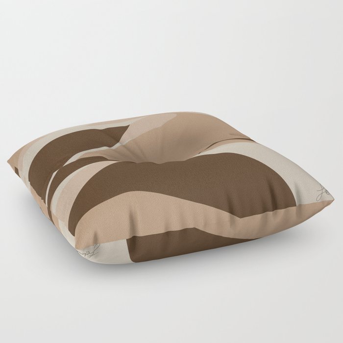 Abstract Sand Dunes Floor Pillow