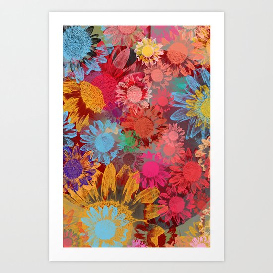 Flower carpet(38). Art Print