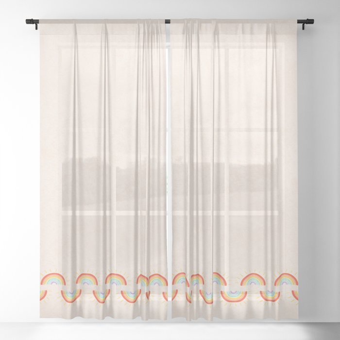Rainbow Sheer Curtain