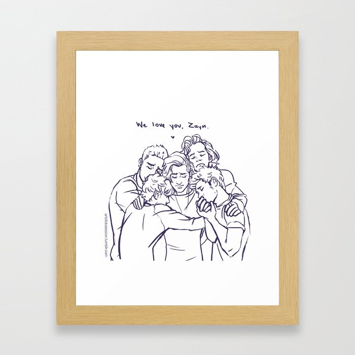 We Love You, Zayn- OT5 Framed Art Print