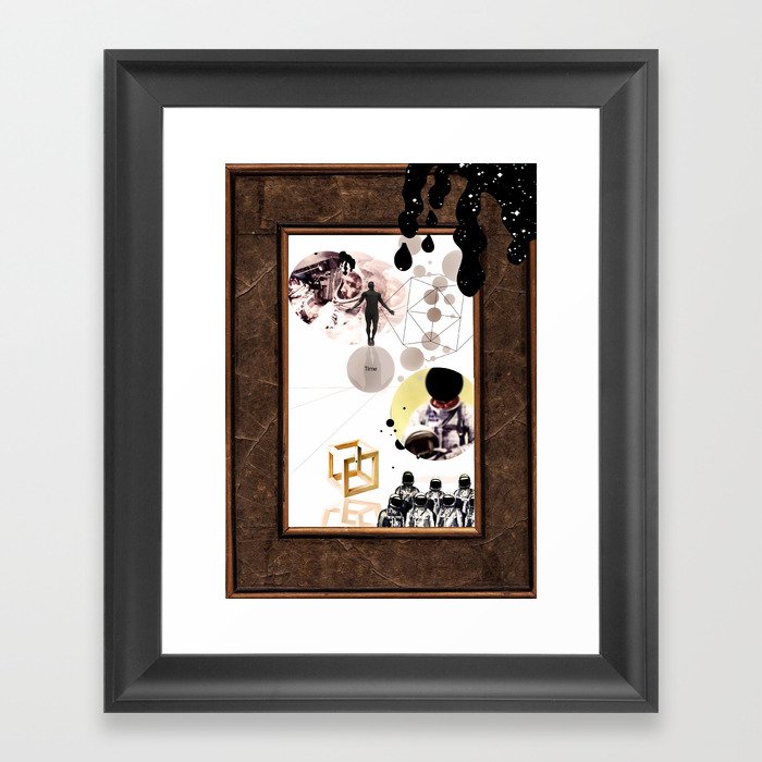 time is a concept Framed Art Print