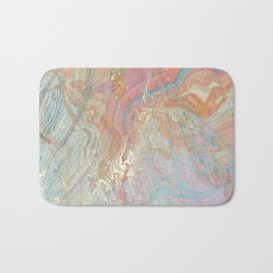 Marble Art V10 #society6 Bath Mat