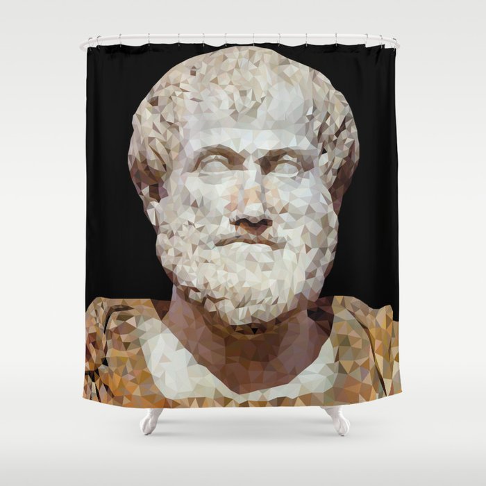 Historical Figures - Aristotle, Greek Philosopher Shower Curtain