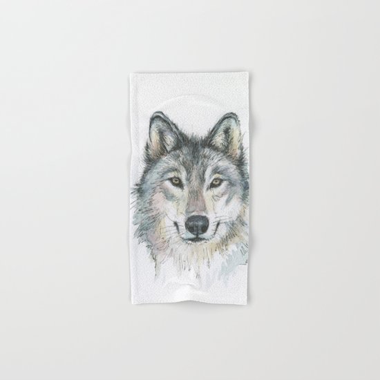 Wolf Hand & Bath Towel