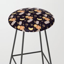 Sleepy Christmas Sheep Bar Stool