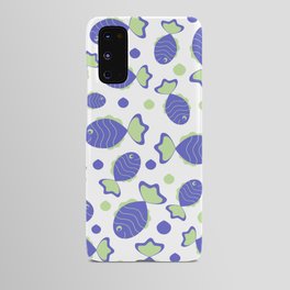 Marine pattern with fish Android Case