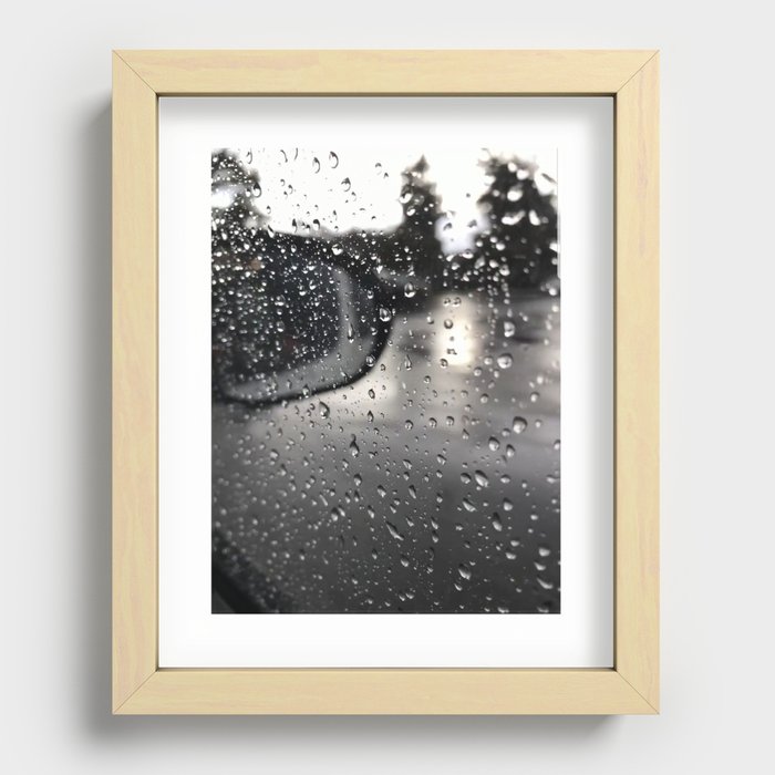 Raindrops Recessed Framed Print
