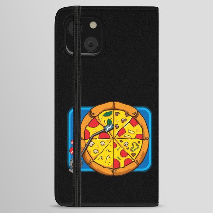 Vinyl Record Pizza Party iPhone Wallet Case