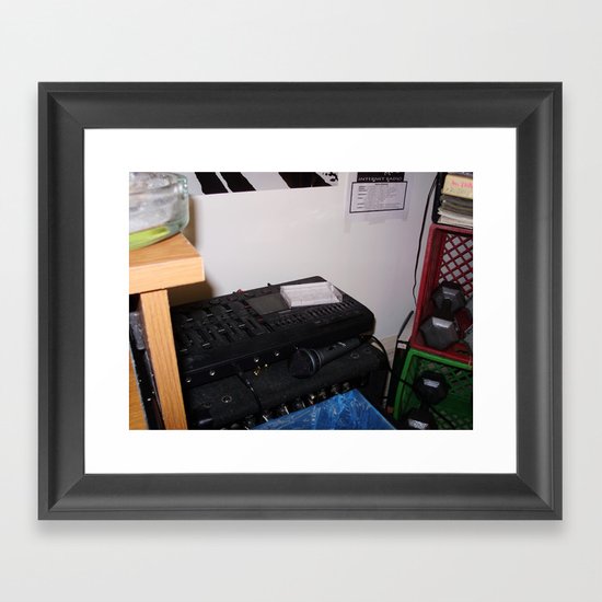 Simple Recording Setup Framed Art Print