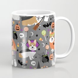 Corgi halloween costume ghost mummy vampire howl-o-ween dog gifts Mug